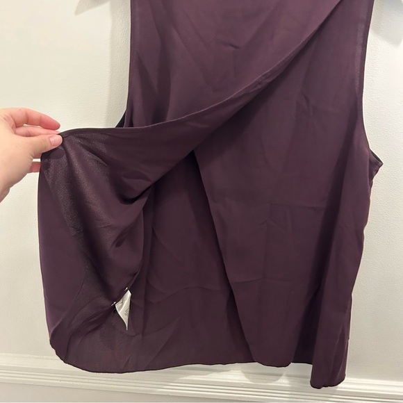 Aritzia Wilfred Tank Top Large purple open back - Picture 4 of 8